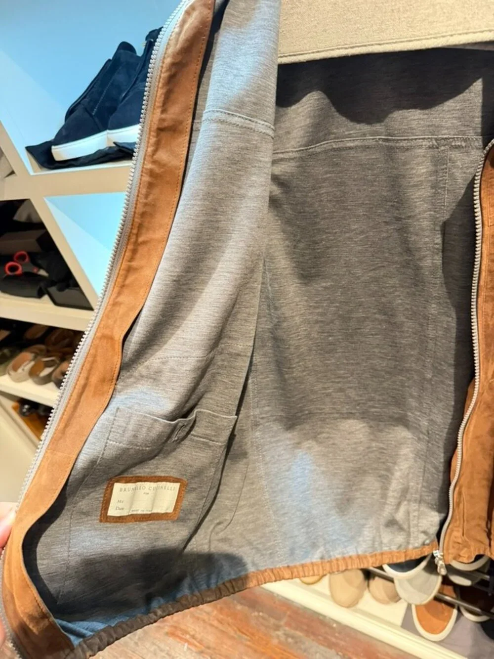 Brunello Cucinelli Suede Vest in Men’s Medium